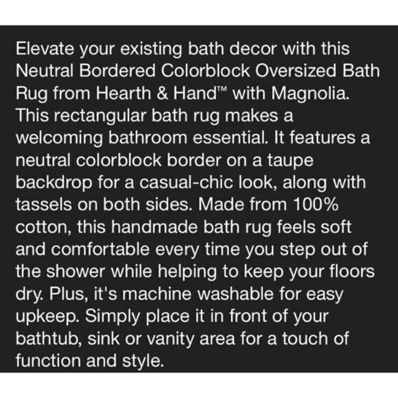 Hearth & Hand Color Block Floor Runner Rug - Picture 6 of 7